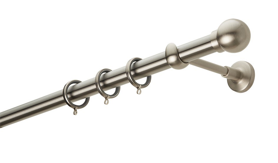 Κουρτινόβεργα Zogometal Easy Line E0058 Νίκελ Ματ