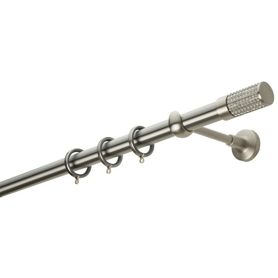 Κουρτινόβεργα Zogometal Easy Line E4133 Νίκελ Ματ Με Άκρα...