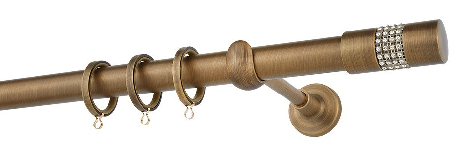 Κουρτίνες, στόρια Anesis Home - ΣΗΜΑΝΤΙΚΟ: Σε περίπτωση διαφοράς τιμής από το κατάστημα ισχύει παντα και μόνο η τιμή του καταστήματος Κουρτινόβεργα Zogometal Easy Line E4134 Μπρονζέ Με Άκρα