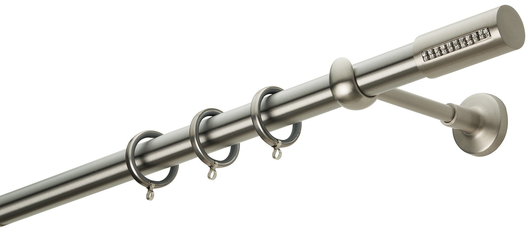 Κουρτίνες, στόρια Anesis Home - ΣΗΜΑΝΤΙΚΟ: Σε περίπτωση διαφοράς τιμής από το κατάστημα ισχύει παντα και μόνο η τιμή του καταστήματος Κουρτινόβεργα Zogometal Easy Line E4135 Νίκελ Ματ Με Άκ