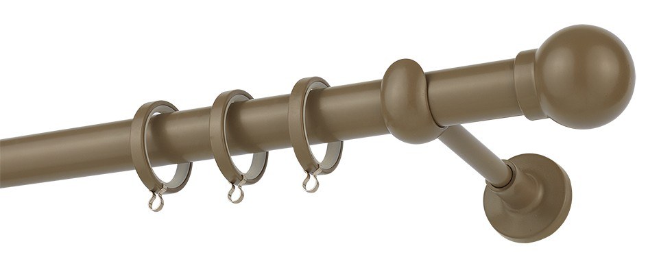 Κουρτινόβεργα Zogometal Color More Mat CP0058 Καφέ Ελιάς