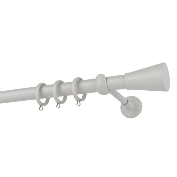 Κουρτινόβεργα Zogometal Color More Mat CP4141 Λευκό Πάγου