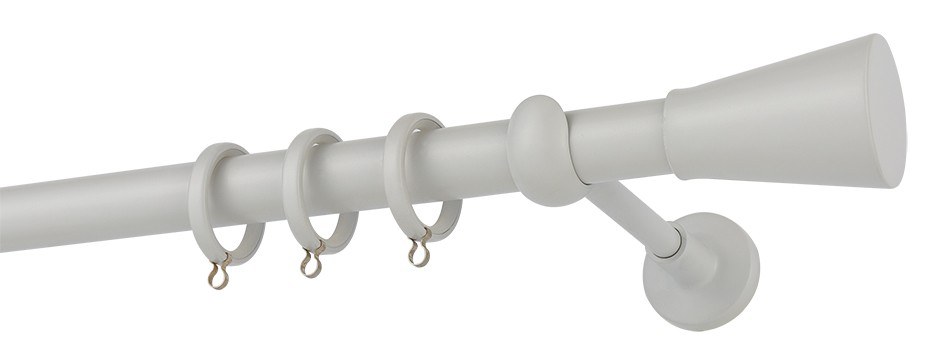 Κουρτινόβεργα Zogometal Color More Mat CP4141 Λευκό Πάγου