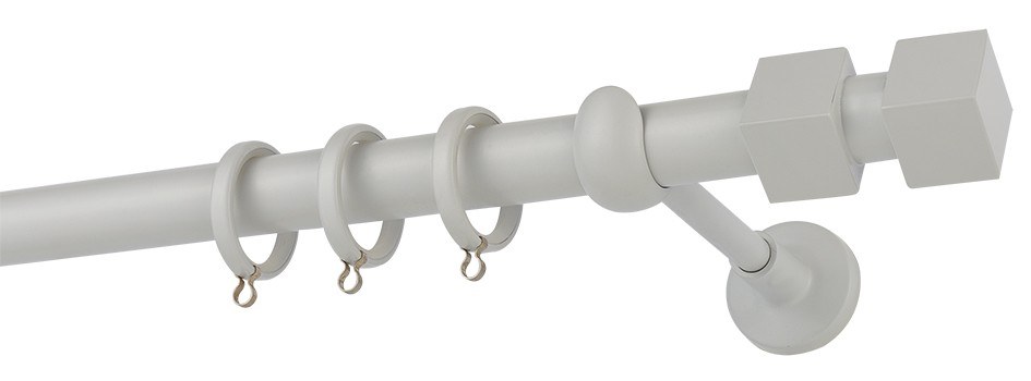 Κουρτινόβεργα Zogometal Color More Mat CP4144 Λευκό Πάγου