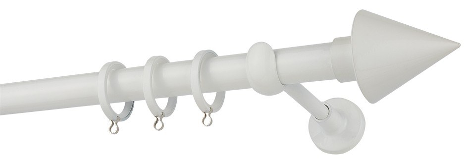 Κουρτινόβεργα Zogometal Color More Mat CP4146 Λευκό Πάγ