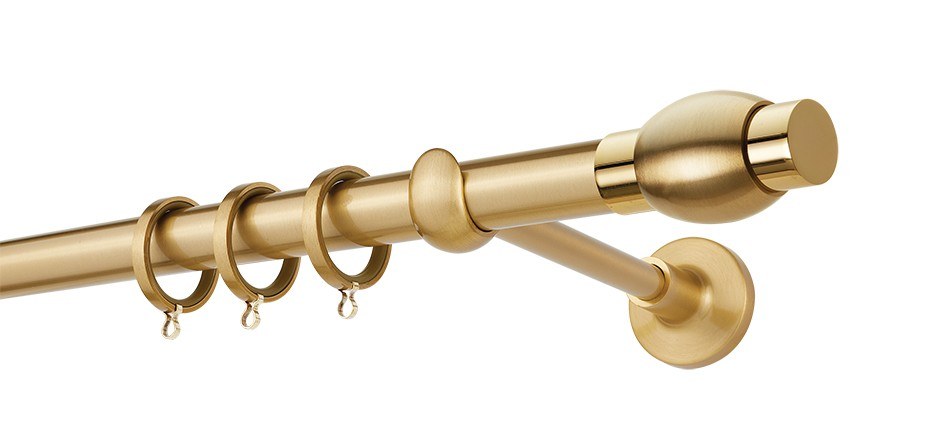 Κουρτινόβεργα Zogometal Prestige Collection PR4120 Όρο Ματ/Όρο