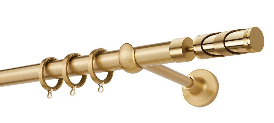 Κουρτινόβεργα Zogometal Prestige Collection PR4122 Όρο Ματ/Όρο