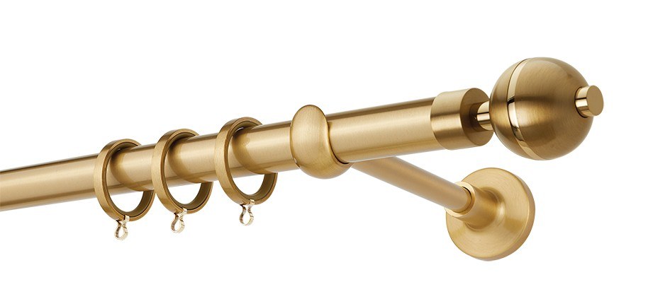 Zogometal Κουρτινόβεργα Zogometal Prestige Collection PR4125 Όρο Ματ/Όρο