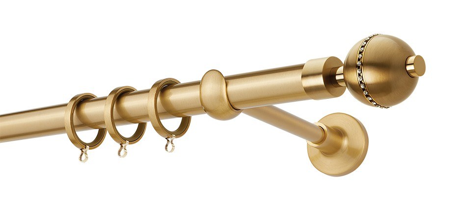 Zogometal Κουρτινόβεργα Zogometal Prestige Collection PR4126 Όρο Ματ/Όρο