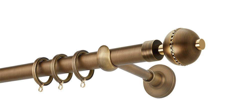 Κουρτινόβεργα Zogometal Prestige Collection PR4126 Μπονζέ/Όρο