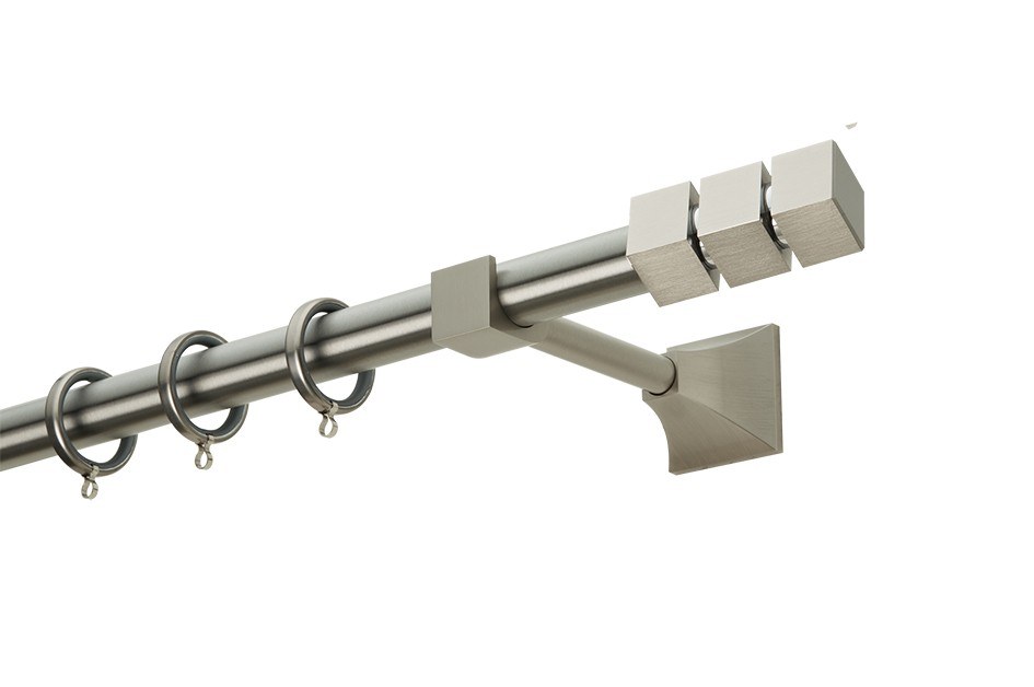 Κουρτινόβεργα Zogometal Prestige Collection PE0473 Νίκελ Ματ/Χρώμιο