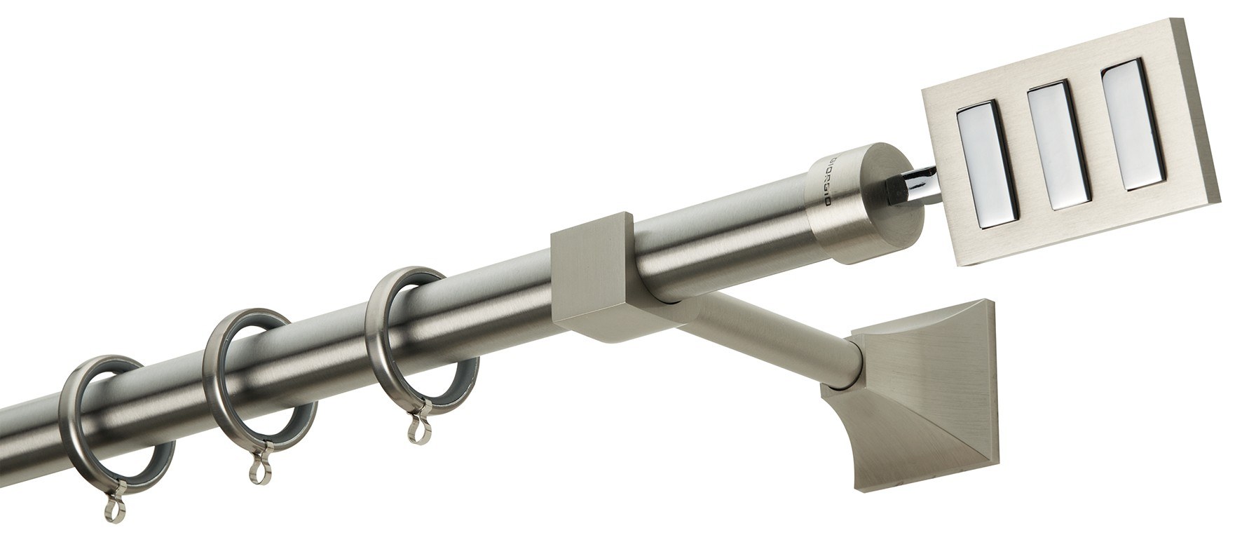 Κουρτινόβεργα Zogometal Prestige Collection PR4019 Νίκελ Ματ/Χρώμιο