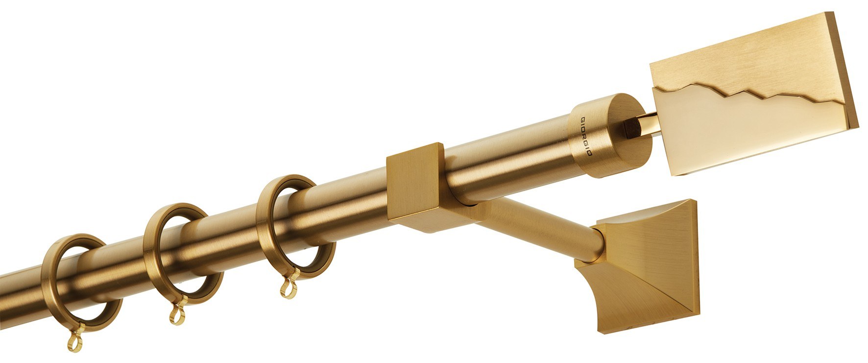 Κουρτινόβεργα Zogometal Prestige Collection PR4022 Όρο Ματ/Όρο