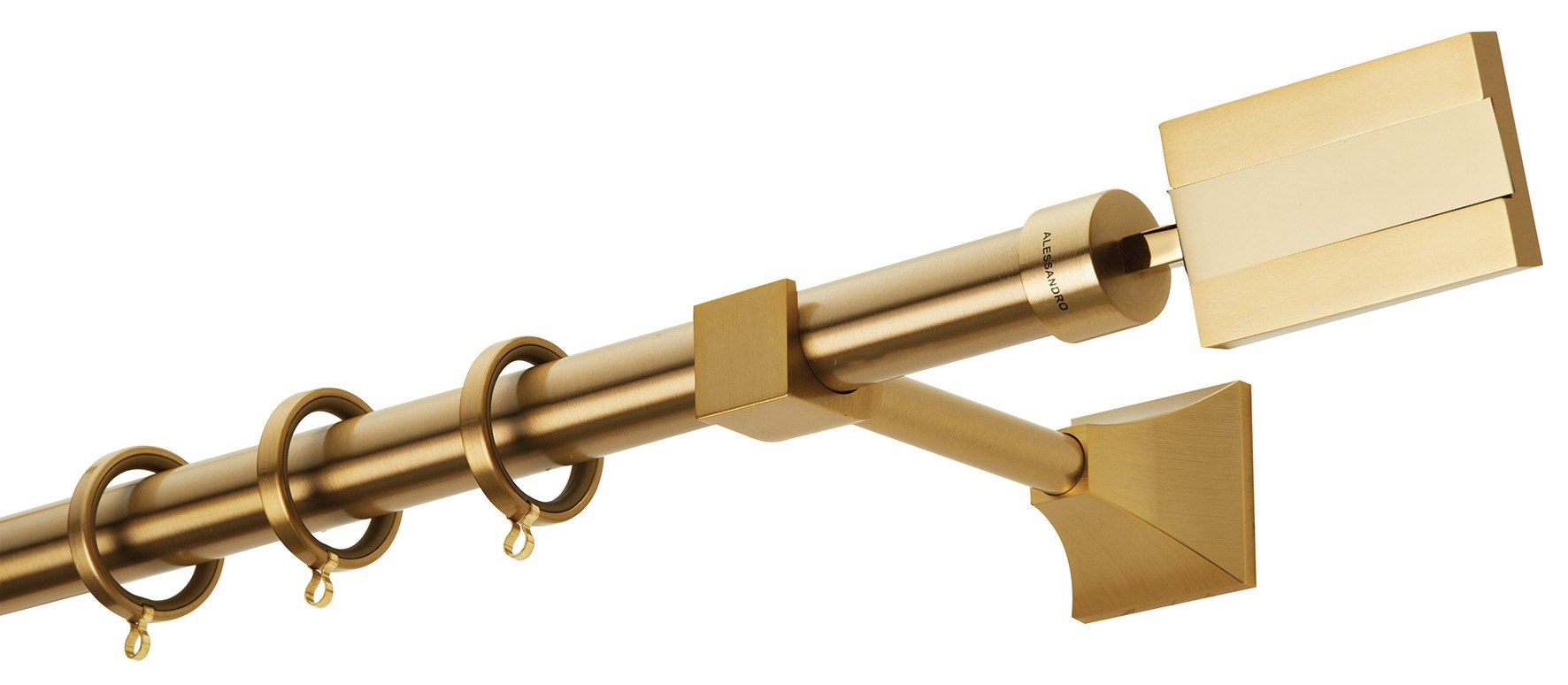 Κουρτινόβεργα Zogometal Prestige Collection PR4072 Όρο Ματ/Όρο