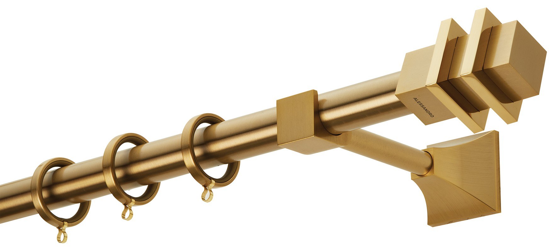 Κουρτινόβεργα Zogometal Prestige Collection PR4124 Όρο Ματ/Όρο