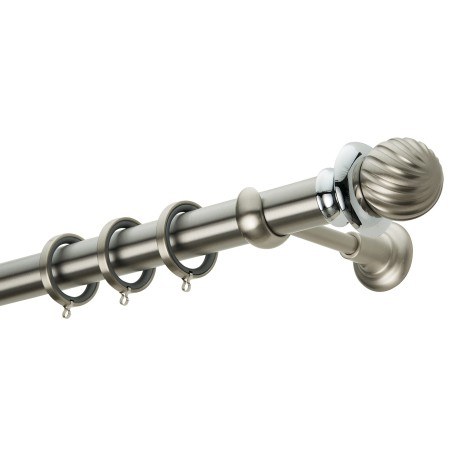 Κουρτινόβεργα Zogometal Classique Collection CL0423 Νίκελ Ματ/Χρώμιο