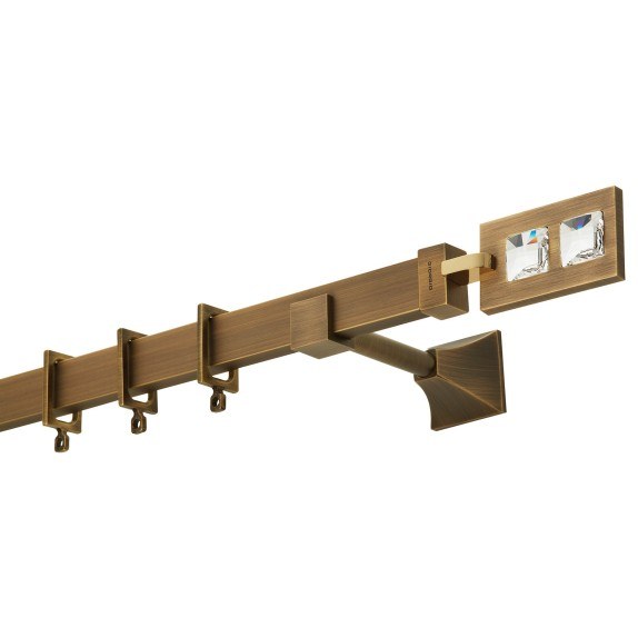 Κουρτινόβεργα Zogometal Flat Collection Με Κρύσταλλα...