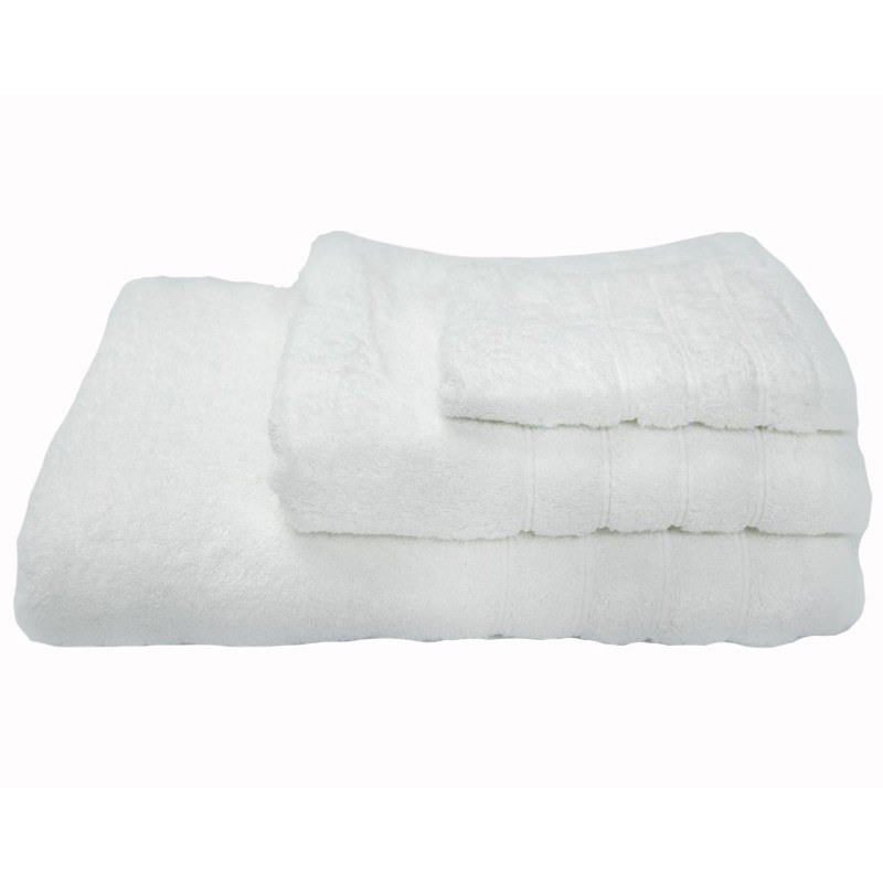 Σετ Πετσέτες 3 Τεμαχίων Anesis Cotton Pennie Λευκό