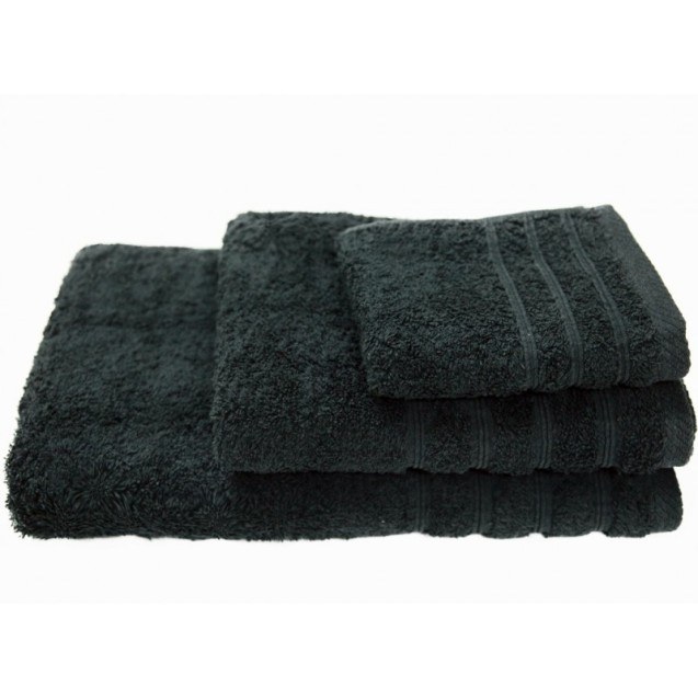 Πετσέτα Προσώπου Anesis Cotton Pennie Μαύρο 50x100