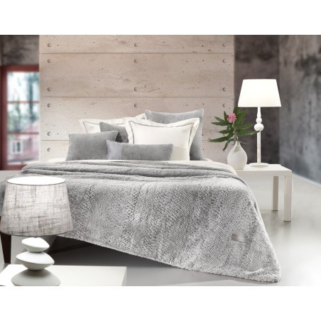Κουβέρτα Γούνινη Υπέρδιπλη Guy Laroche Crusty Silver 220x240