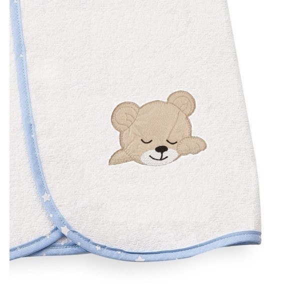 Κάπα Μπουρνούζι Dimcol Sleeping Bears Cub 11 Λευκό/Σιέλ...