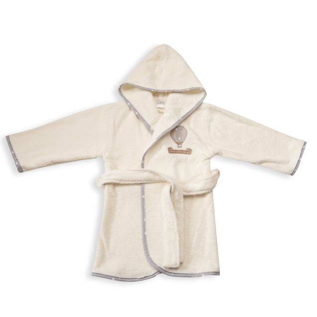 Μπουρνούζι Dimcol Αερόστατο 01 Εκρού/Γκρι No2