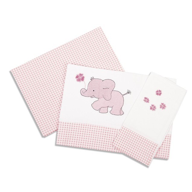 Σετ Σεντόνια Κούνιας Dimcol Ελεφαντάκι 17...