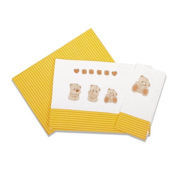 Σετ Σεντόνια Κούνιας Dimcol Αρκουδάκια 109...