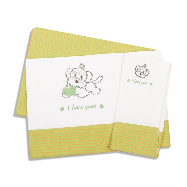 Σετ Σεντόνια Κούνιας Dimcol Σκυλάκι 120...