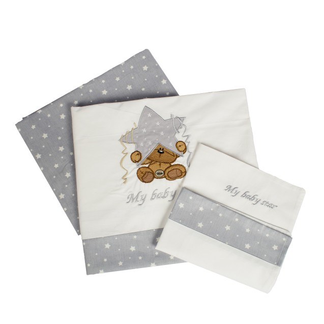 Σετ Σεντόνια Κούνιας Dimcol Αστέρι 124...