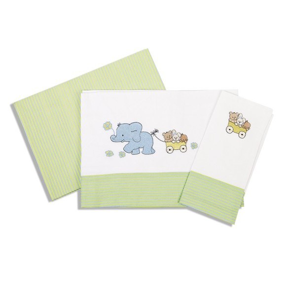 Σετ Σεντόνια Κούνιας Dimcol Ελεφαντάκια 111...