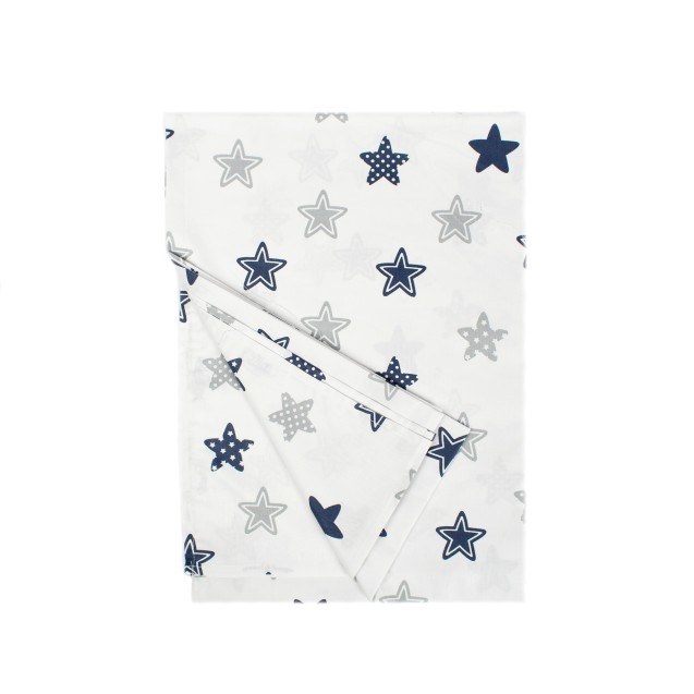 Σεντόνι Λίκνου Dimcol Star 102 Blue 80x110