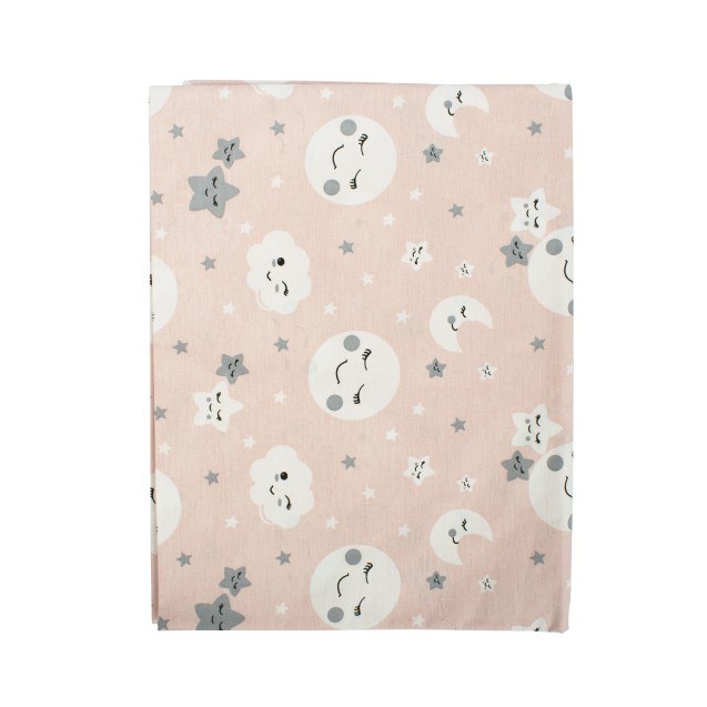 Σεντόνι Λίκνου Dimcol Smile 82 Coral 80x110