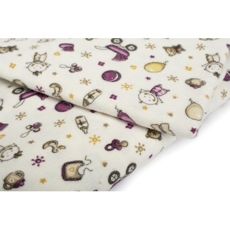 Σεντόνι Λίκνου Φανελένιο Dimcol Baby 01 80x110