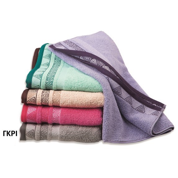 Πετσέτα Σώματος Dimcol Θάλεια Γκρι 70x140