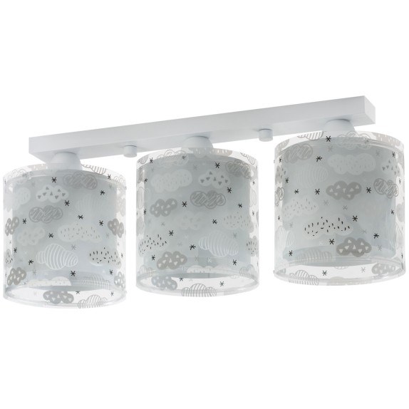 Παιδικό Φωτιστικό Οροφής Τρίφωτο Ango Clouds Gray 41413 E