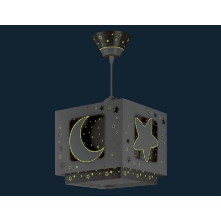 Παιδικό Φωτιστικό Οροφής Μονόφωτο Ango Gray Moon 63232 E