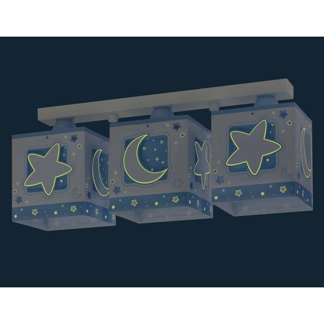 Παιδικό Φωτιστικό Οροφής Τρίφωτο Ango Blue Moon...