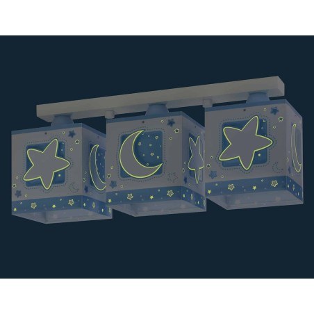 Παιδικό Φωτιστικό Οροφής Τρίφωτο Ango Blue Moon 63233 NT