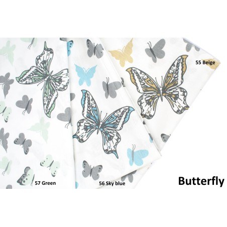 Μαξιλαροθήκη Dimcol Butterfly 57 Green 50x70