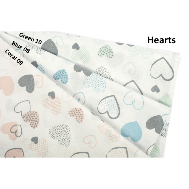 Μαξιλαροθήκη Dimcol Hearts 08 Blue 50x70
