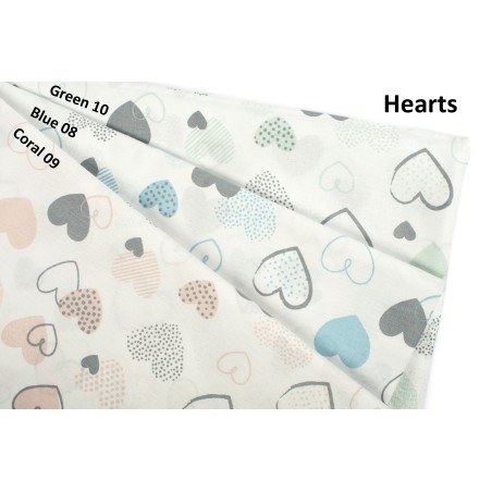 Μαξιλαροθήκη Dimcol Hearts 08 Blue 50x70