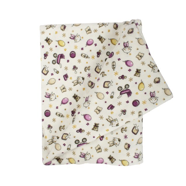 Βρεφικό Πάπλωμα Φανελένιο Dimcol Baby 01 120x160