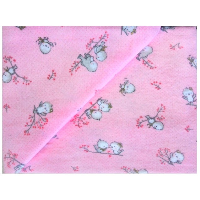 Βρεφικό Πάπλωμα Φανελένιο Dimcol Birds 15 Pink...