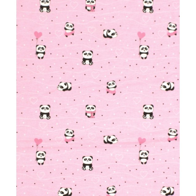 Σεντόνι Λίκνου Dimcol Panda 111 Pink 80x110