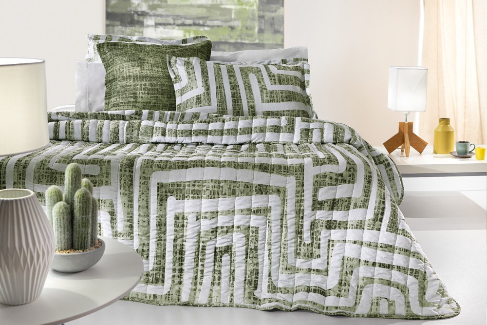 Ζεύγος Μαξιλαροθηκών Oxford Guy Laroche Enigma Lime 50x70