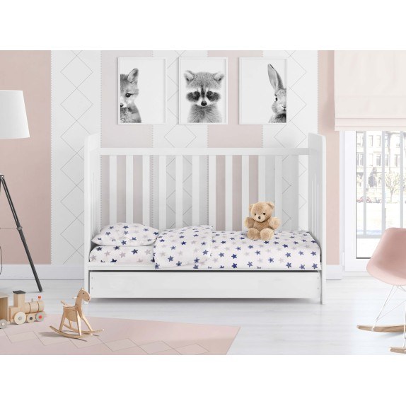 Βρεφικό Πάπλωμα Dimcol Star 102 Blue 120x160