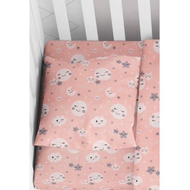 Βρεφική Μαξιλαροθήκη Dimcol Smile 82 Coral 35x45