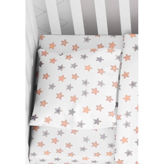 Βρεφική Μαξιλαροθήκη Dimcol Star 103 Grey 35x45
