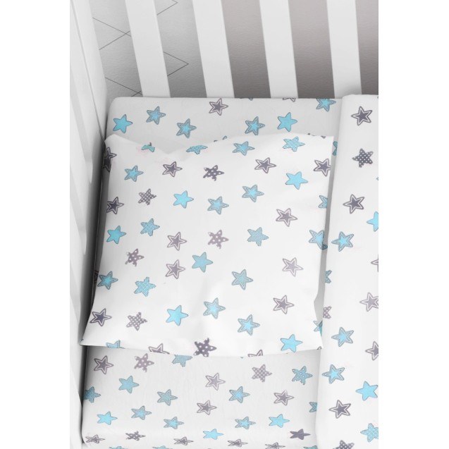 Βρεφική Μαξιλαροθήκη Dimcol Star 104 Sky Blue...